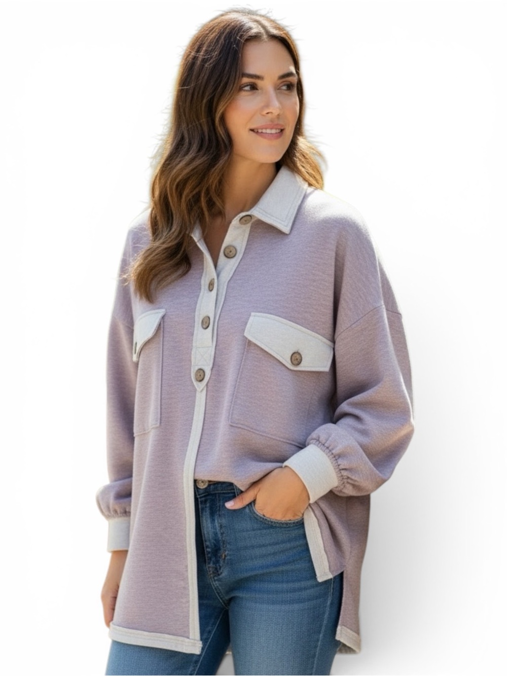 Fantastic Fawn Cozy Oversized Top in Heather Gray Medium, but very generous